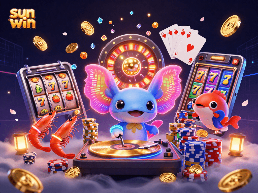 Engage with exciting slot reels and casino fun at sun win, featuring vibrant characters and exhilarating game elements.