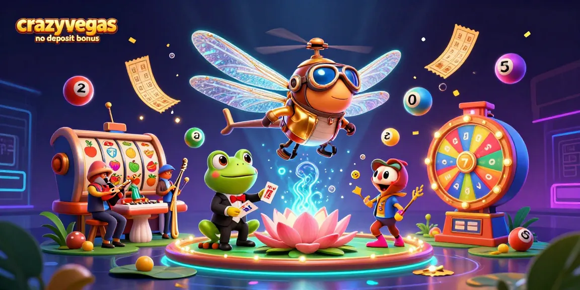 Experience the thrill of crazyvegas no deposit bonus with vibrant slots, animated characters, and unique casino elements.